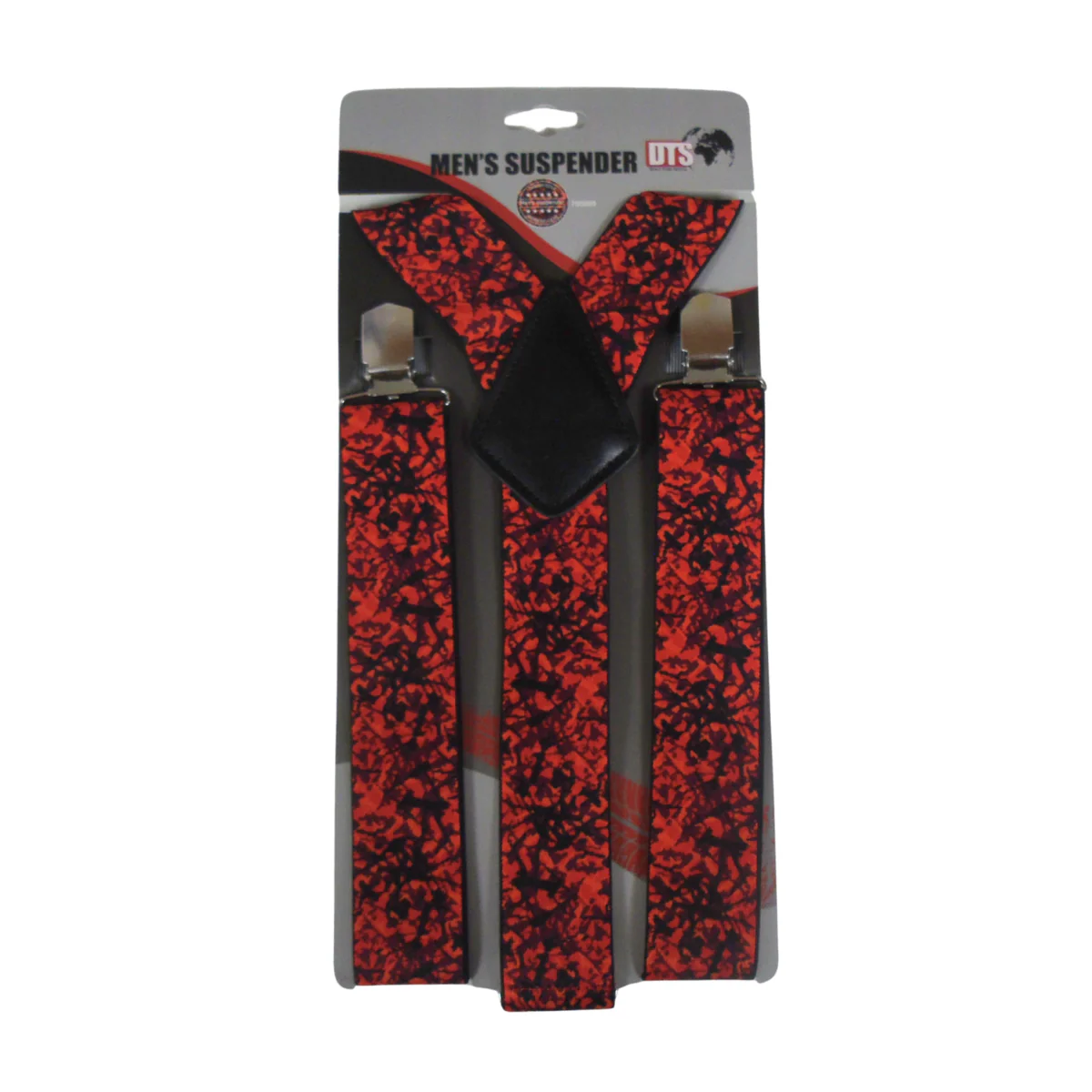 Danish Pluche: Men's Suspenders Red