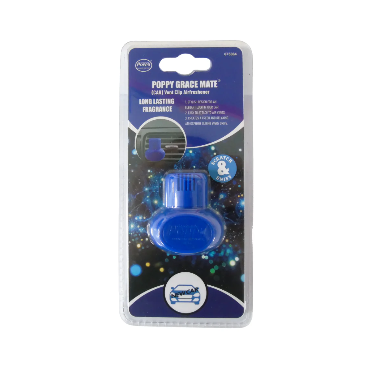 Gracemate: Poppy Vent Air Freshener - New Car