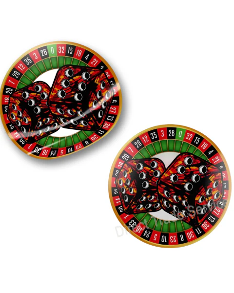 Sticker Set: Danish Pluche Dice - Red